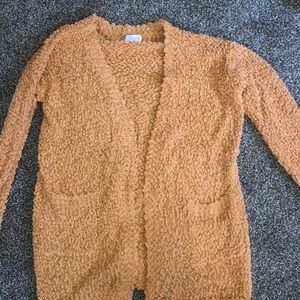 Pink Lily Boutique mustard yellow cardigan